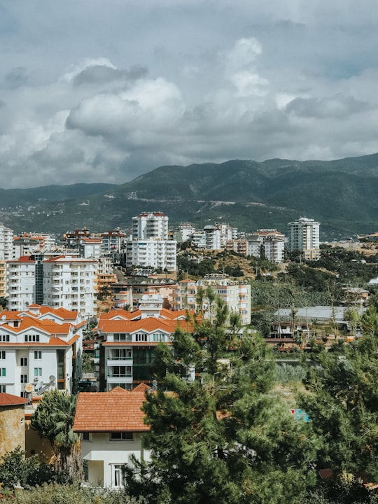 aerial view of city buildings during daytime in Alanya Turkey