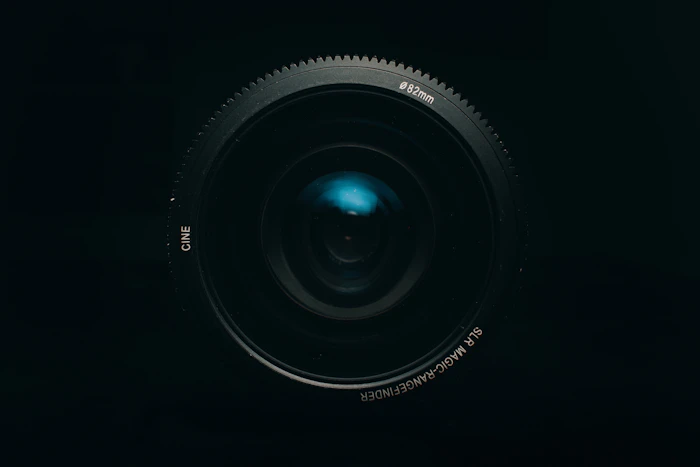 Sample photo: lens barrel engraving, macro detail