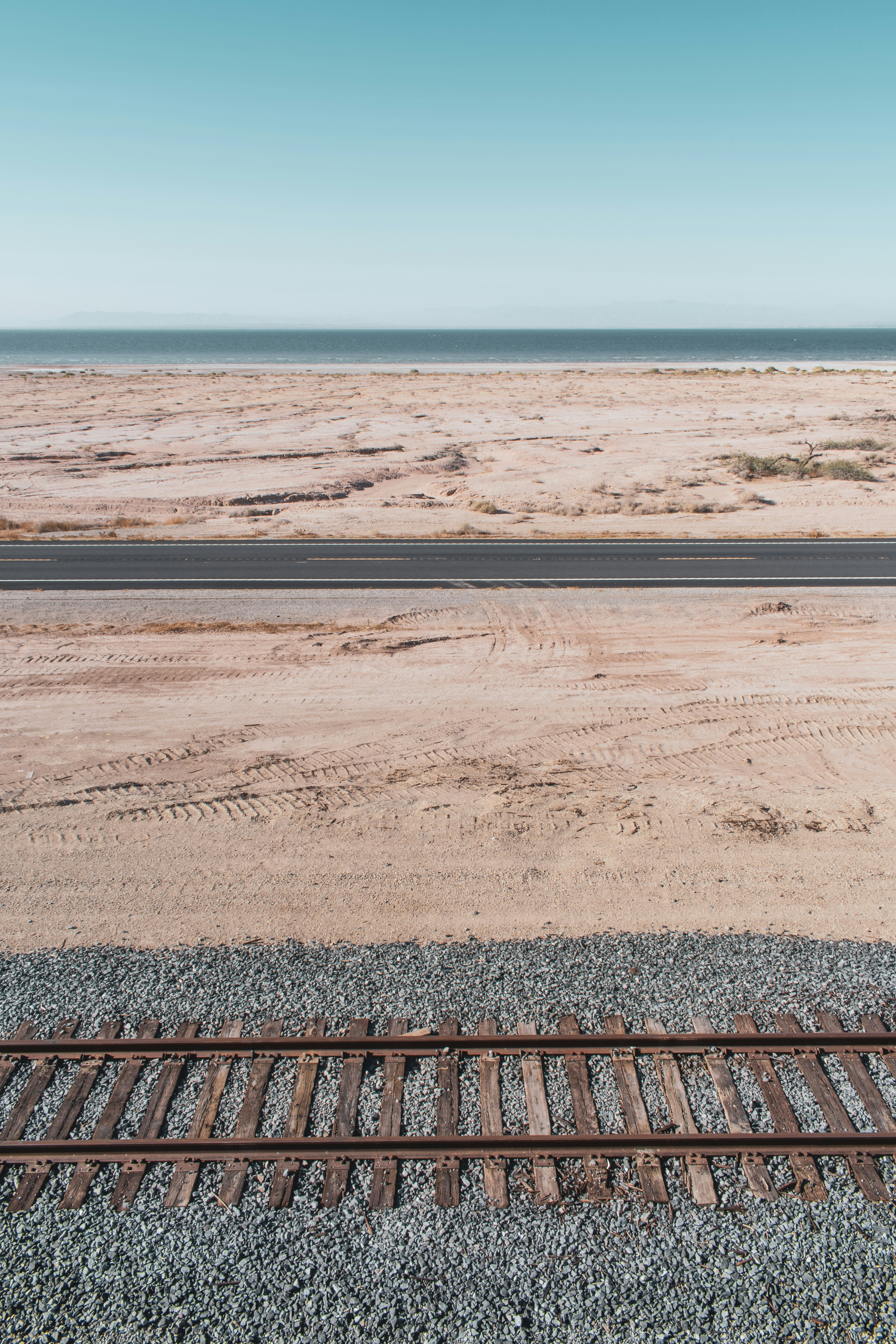 brown and black train rail