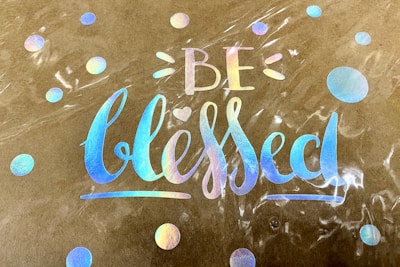 A close-up of blessing certificates with intricate designs.