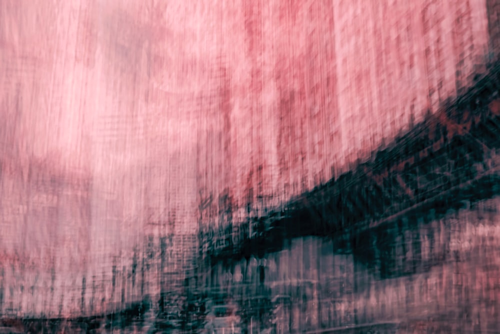 pink and black abstract painting