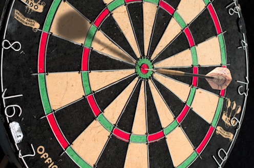 A dart in bull's eye
