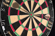 brown and black round board