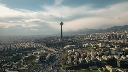 aerial view of city buildings during daytime in Tehran Province Iran