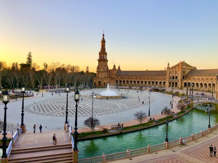 people walking on park near body of water during daytime