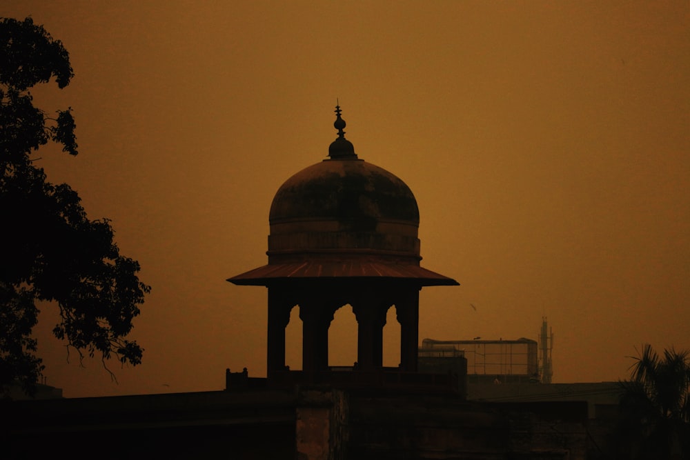 brown and white dome building