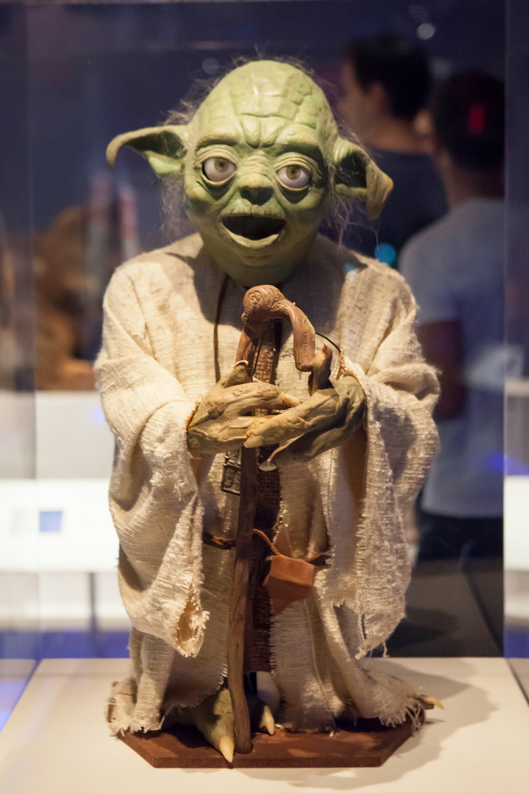 Yoda, on display in the Museum Of Moving Image