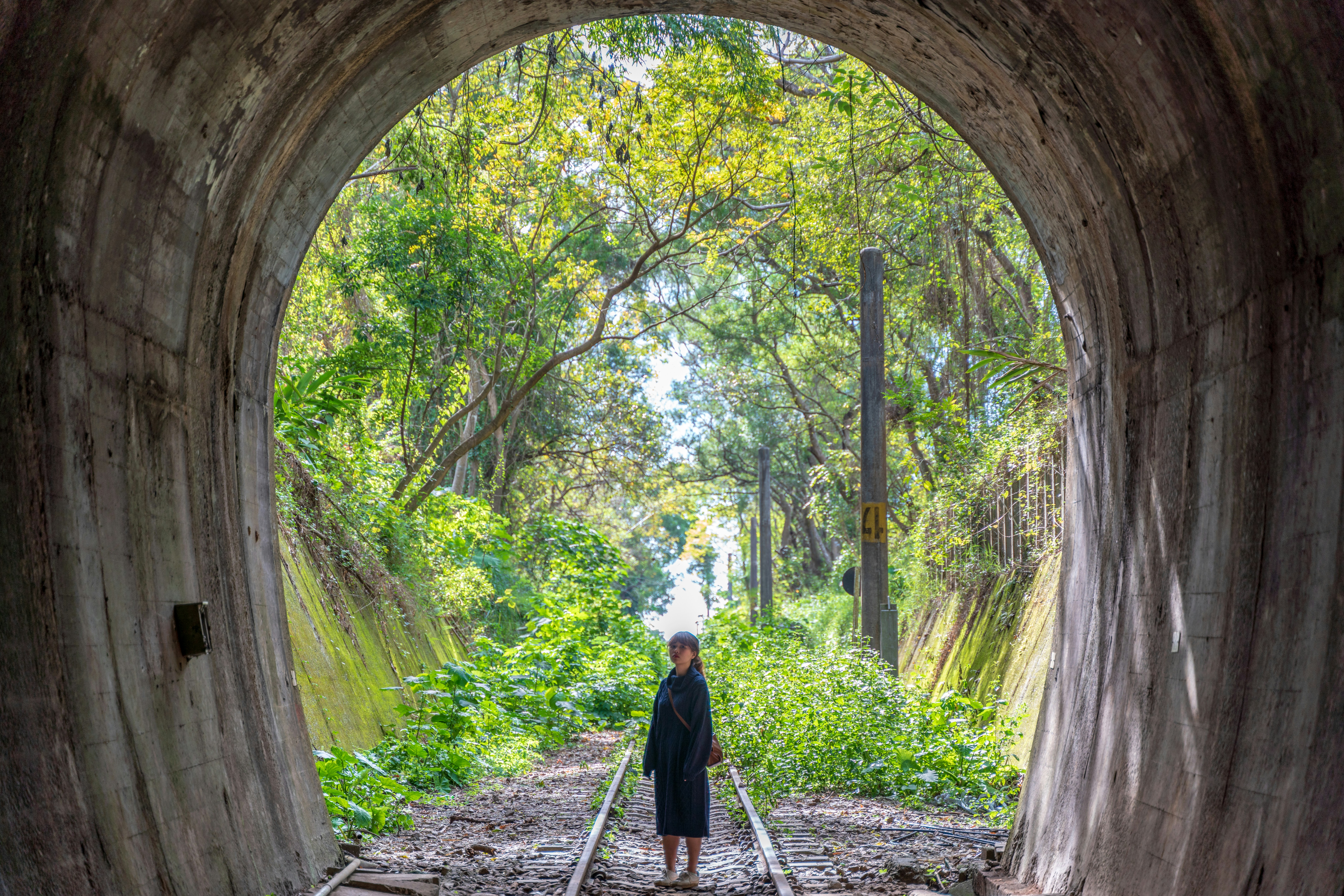 Woman in black jacket walking on pathway photo – Free Taiwan Image on ...