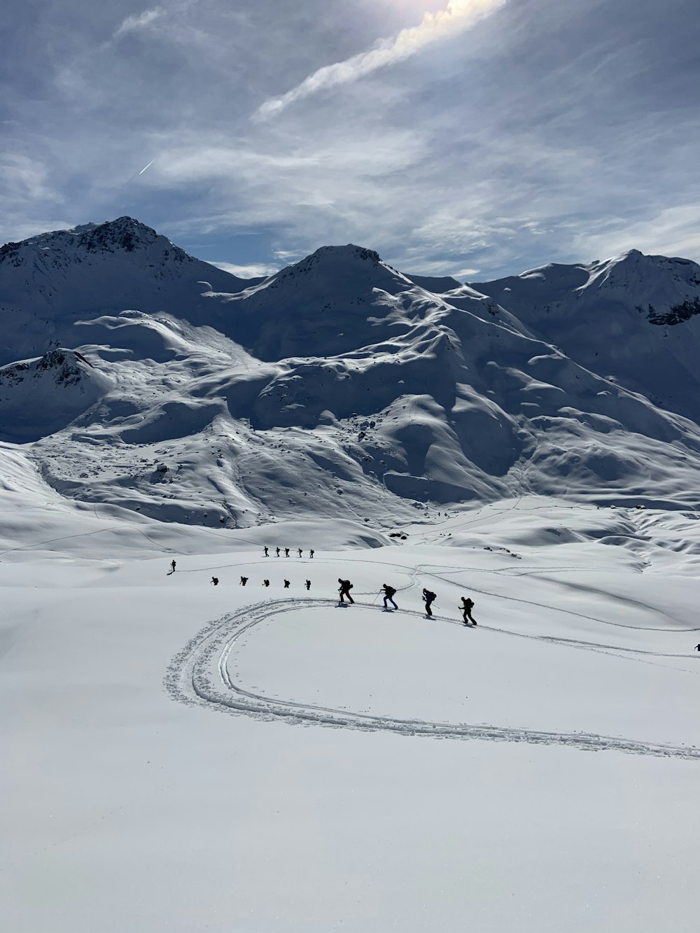 snow covered mountain during daytime