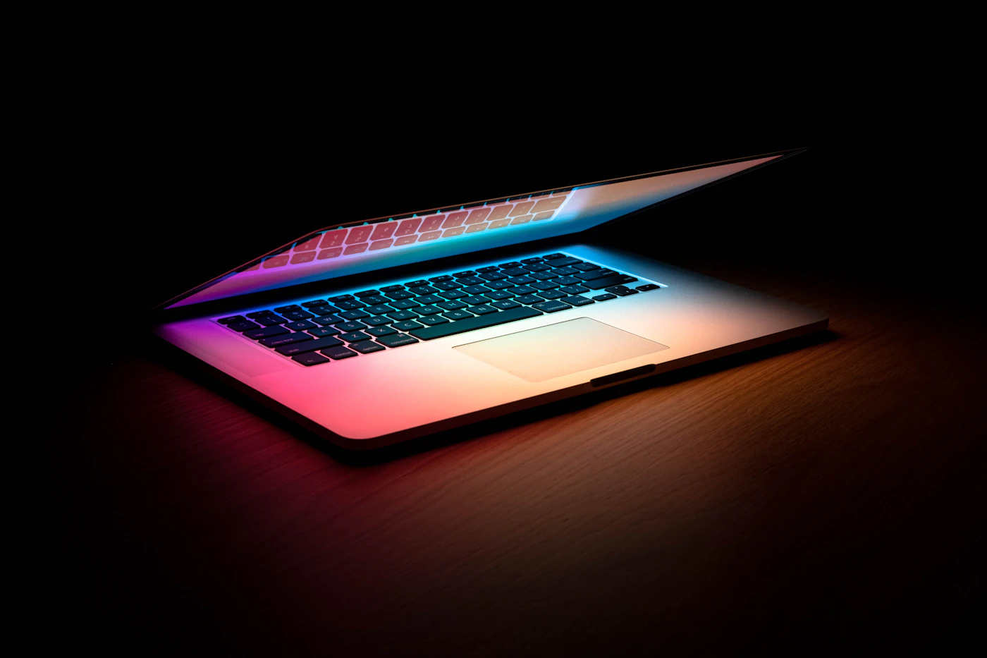 Generic stock laptop view