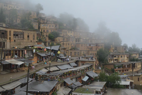 A serene offbeat destination with winding paths and colorful local markets bustling with life.