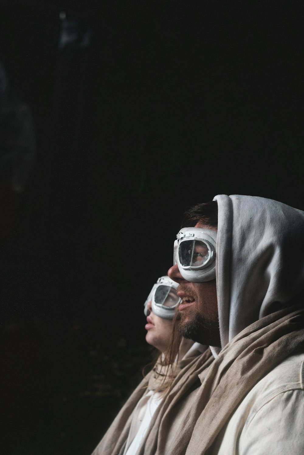 woman in brown hijab and black sunglasses