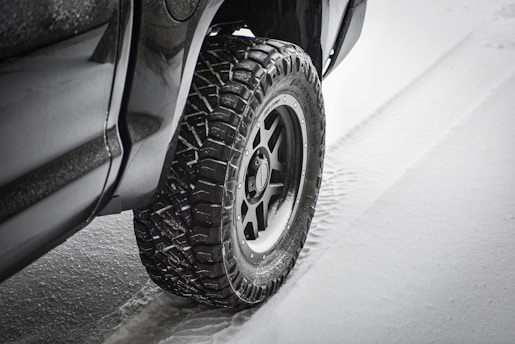 A collection of winter tires designed for snowy conditions.