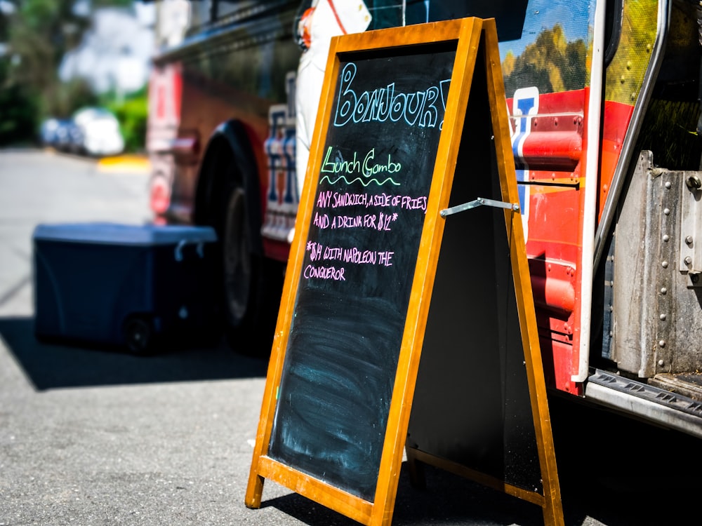 black and brown wooden signage