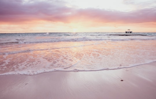 people on beach during sunset in Punta Cana Dominican Republic