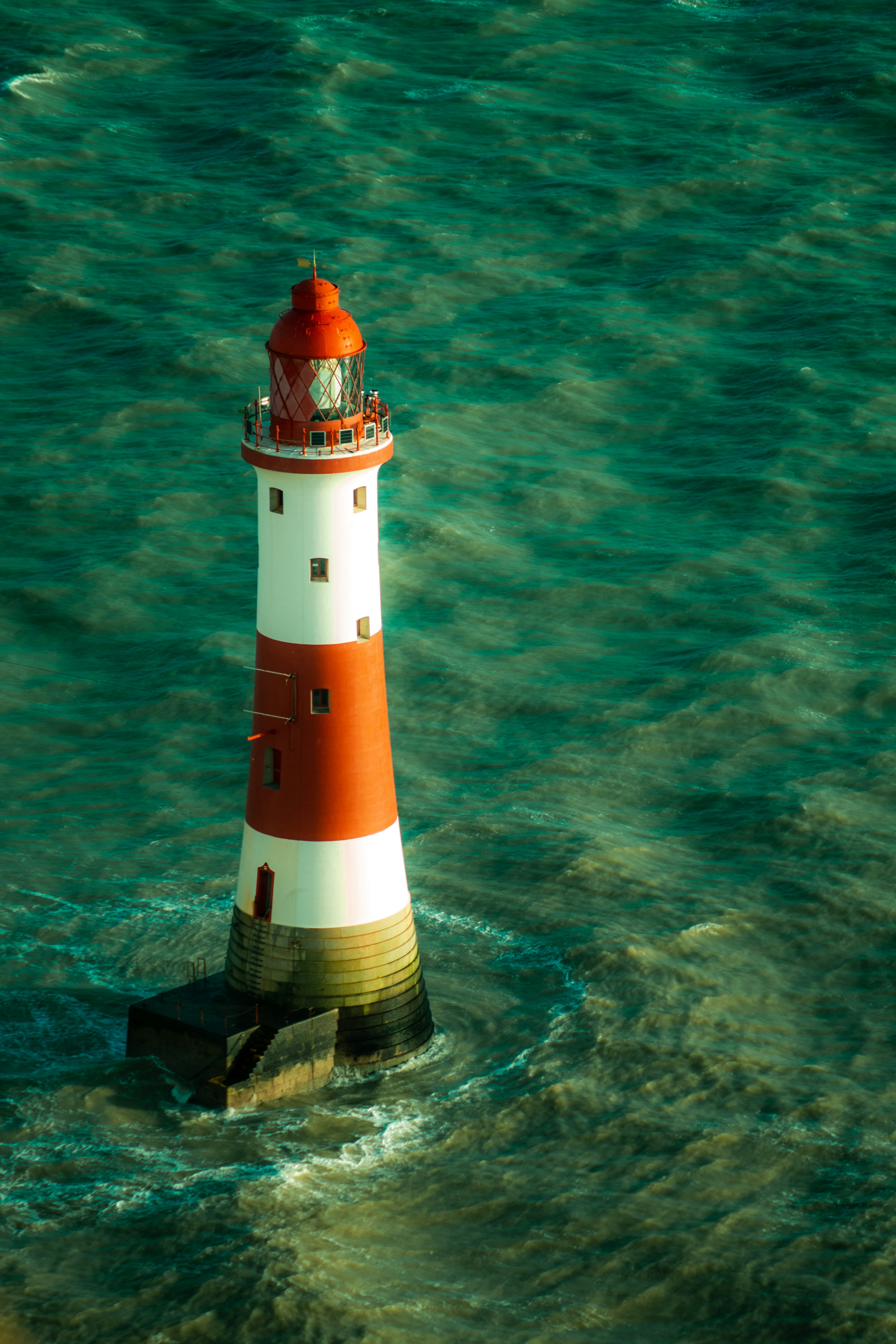 Beachy head lighthouse with a sea backdrop