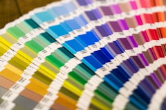 white green and blue textile
