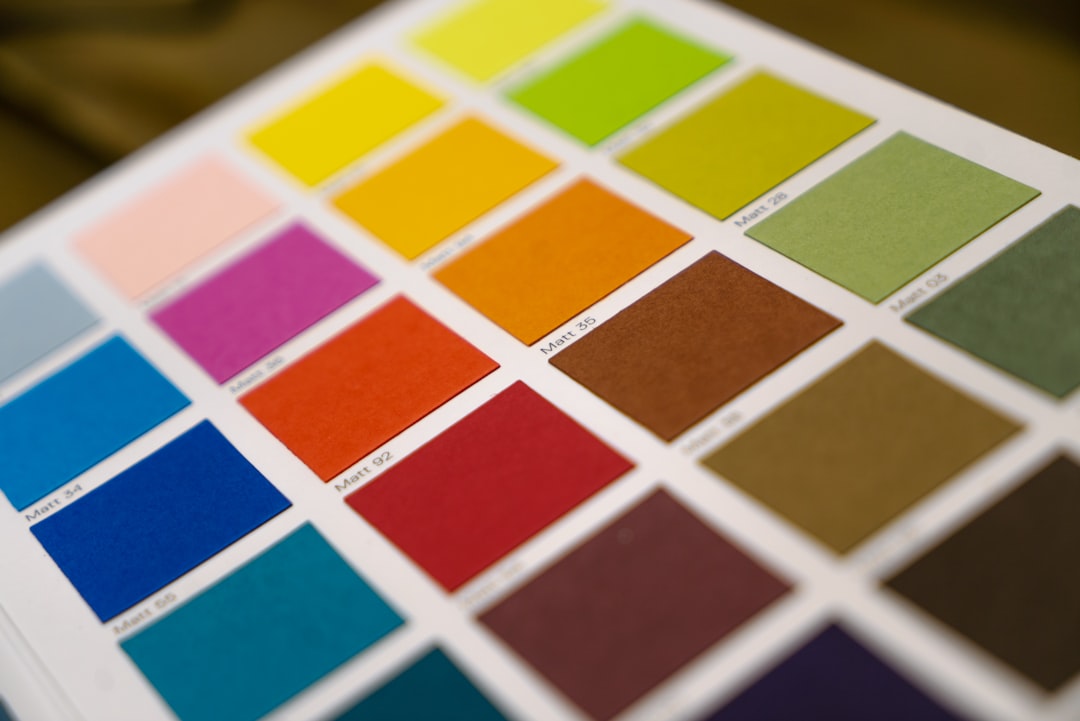 A color sample for Gmund Matte colors. "Vibrant pops of color radiate brilliantly in a celebration of unbounded creativity. Produced in forty-eight foundational colors, each crafted with a classic matt finish and designed for the Gmund Colors collection."