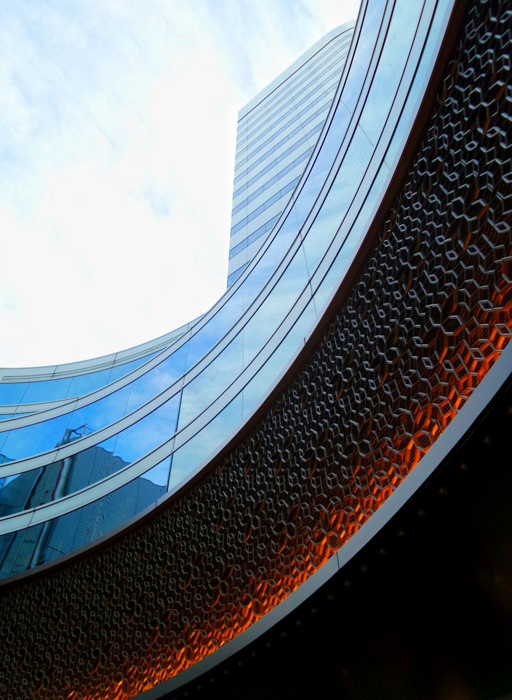 brown and white spiral staircase