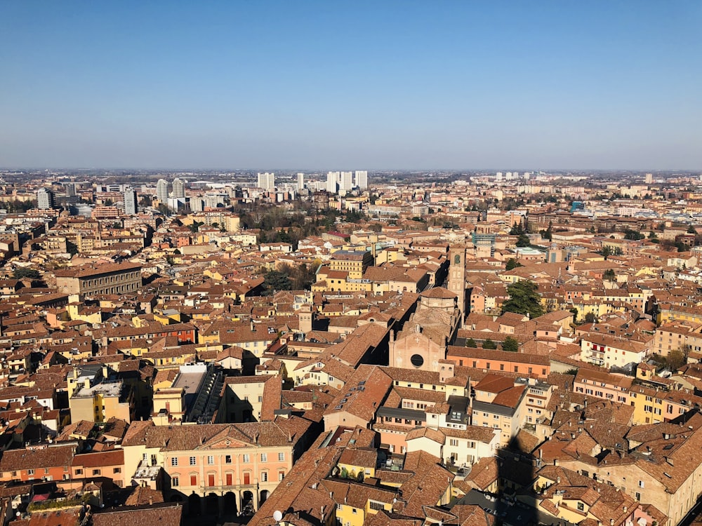 Vue aérienne de la ville pendant la journée