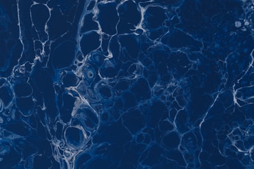 blue and white abstract painting