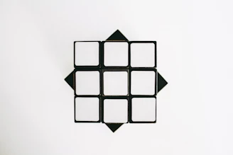 black and white triangle illustration