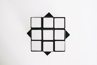 black and white triangle illustration