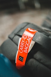 orange and white UNK strap