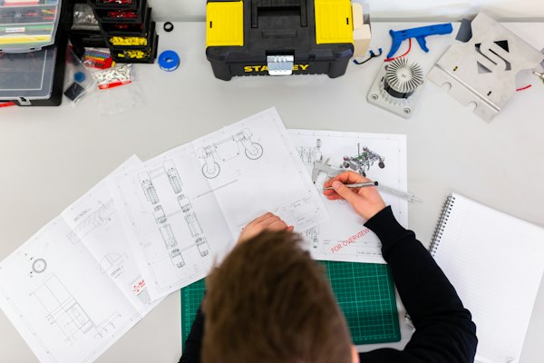 An engineer at work