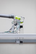 green and gray metal machine