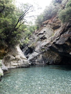 A serene landscape of Angel's Billabong with crystal clear natural pools.