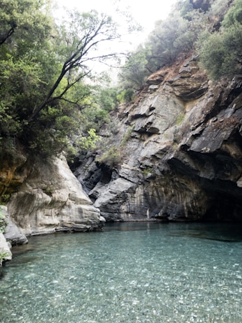 A serene landscape of Angel's Billabong with crystal clear natural pools.