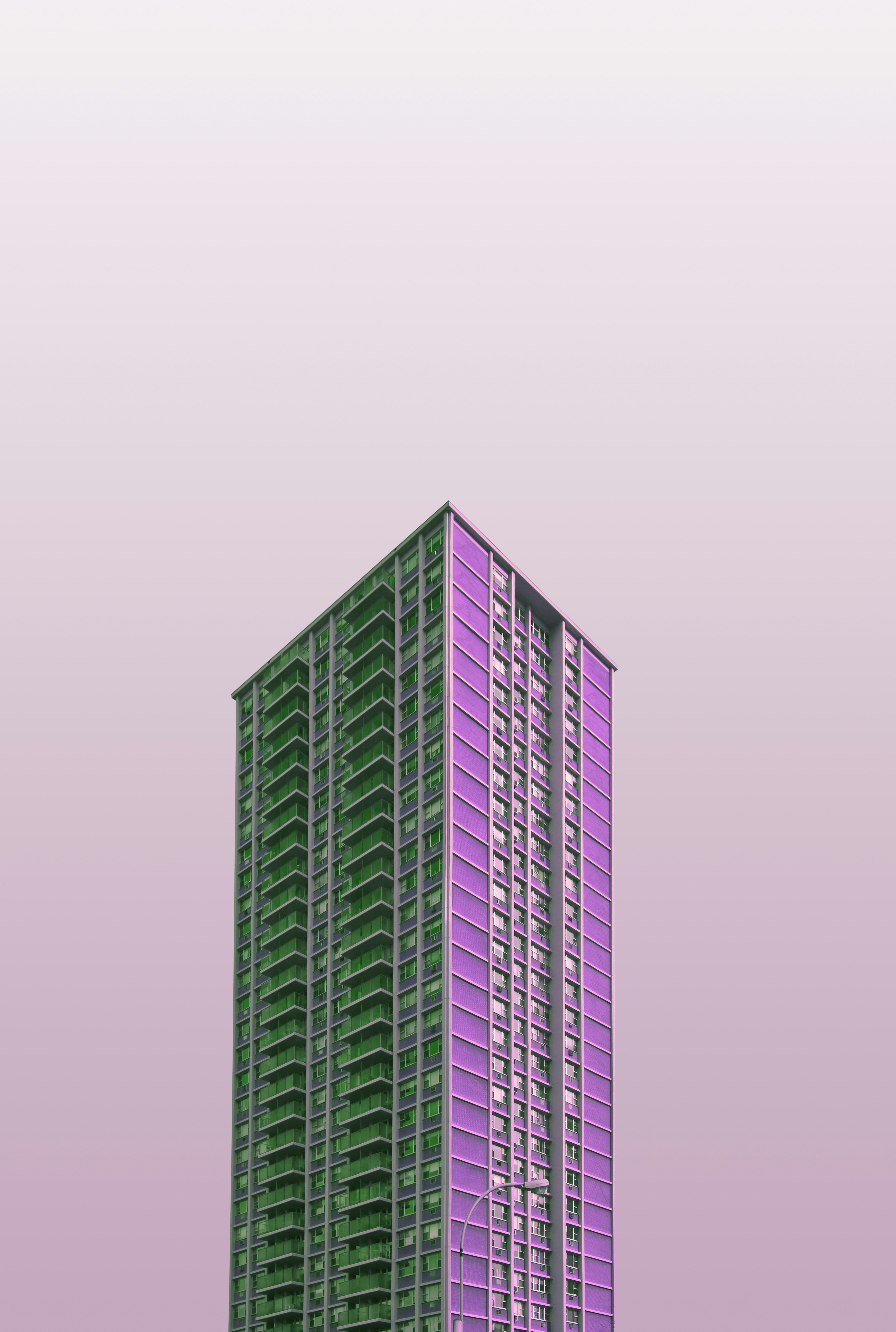 green and white high rise building