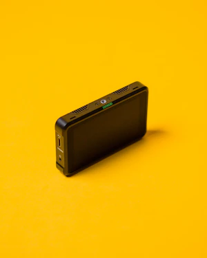 black and gray rectangular device