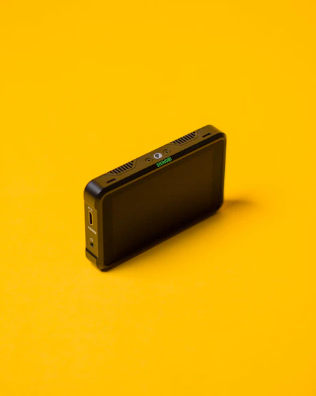 black and gray rectangular device