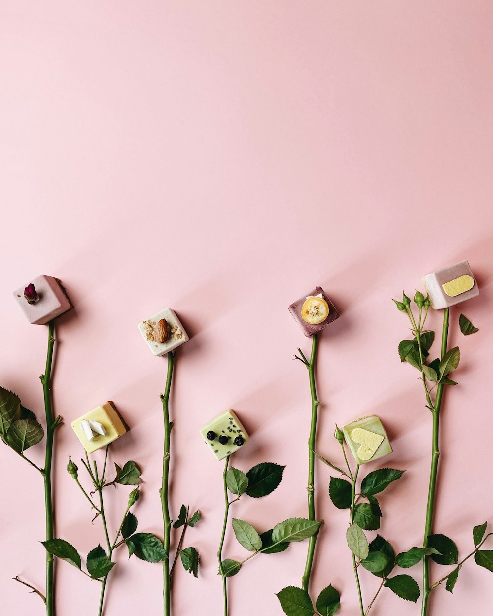 green and white flower wall mounted decor