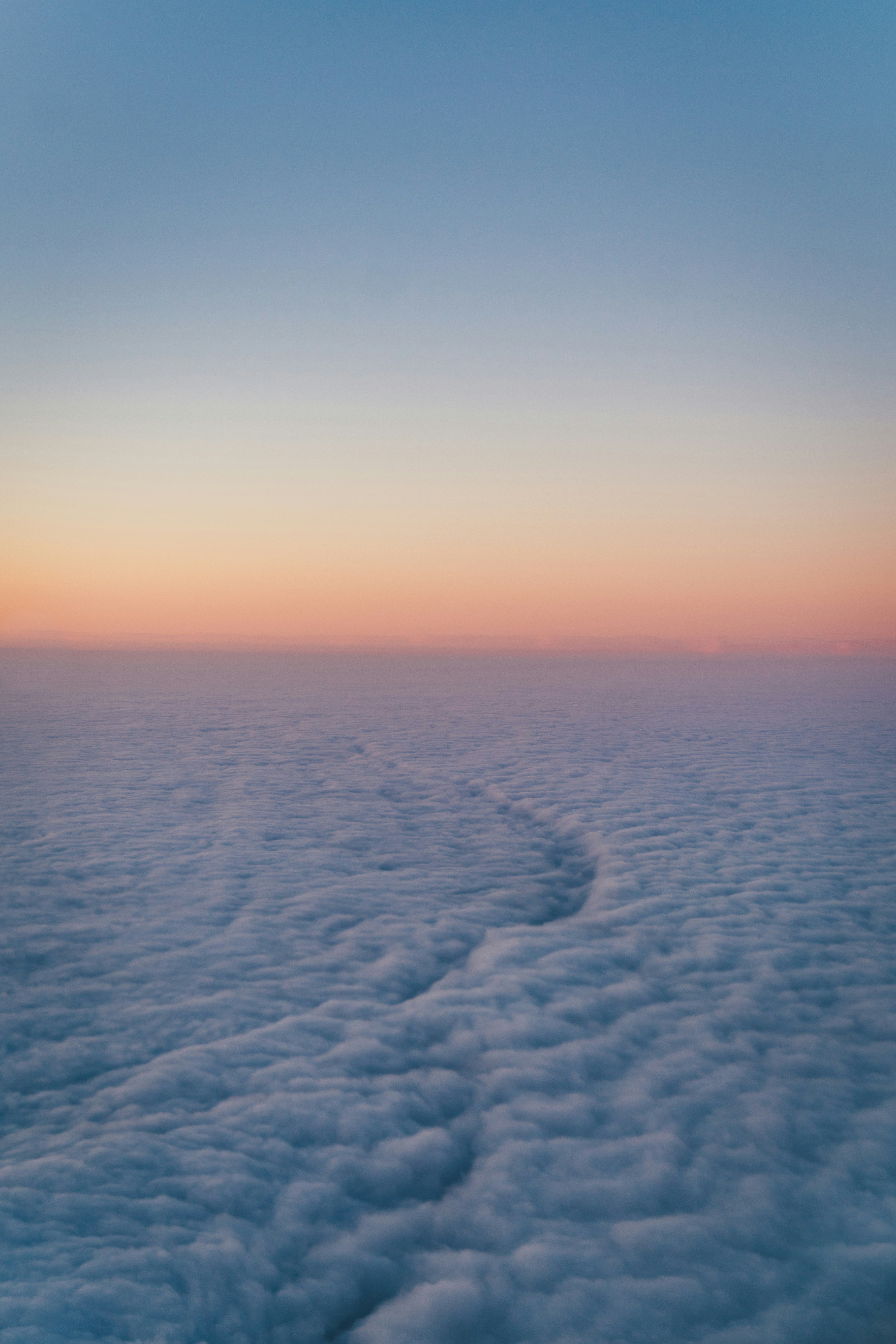 white clouds during golden hour