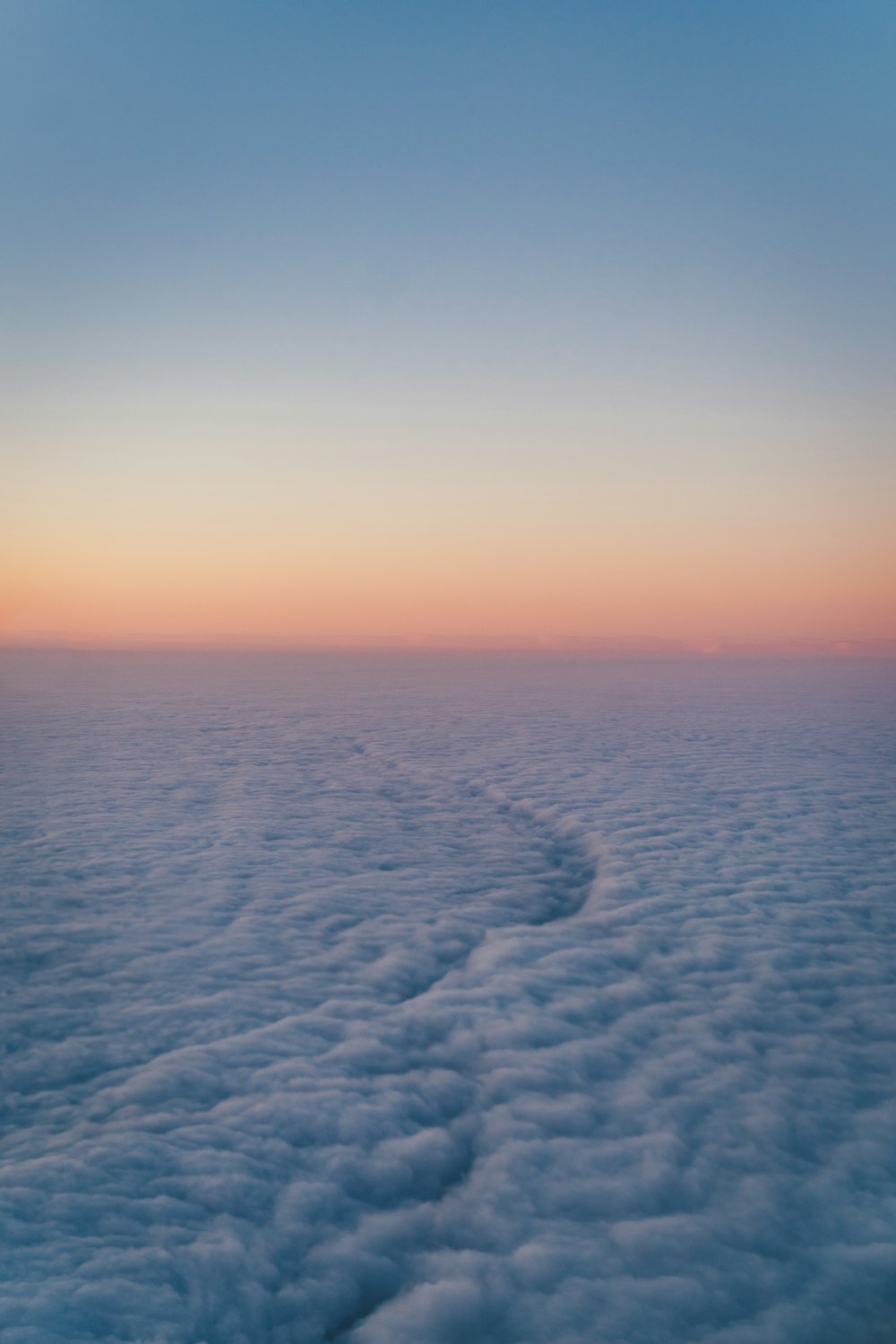 white clouds during golden hour