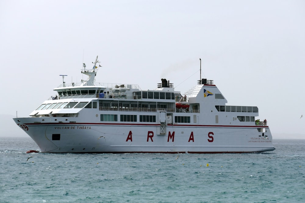 white cruise ship on sea during daytime