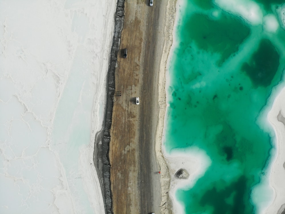 aerial view of beach during daytime