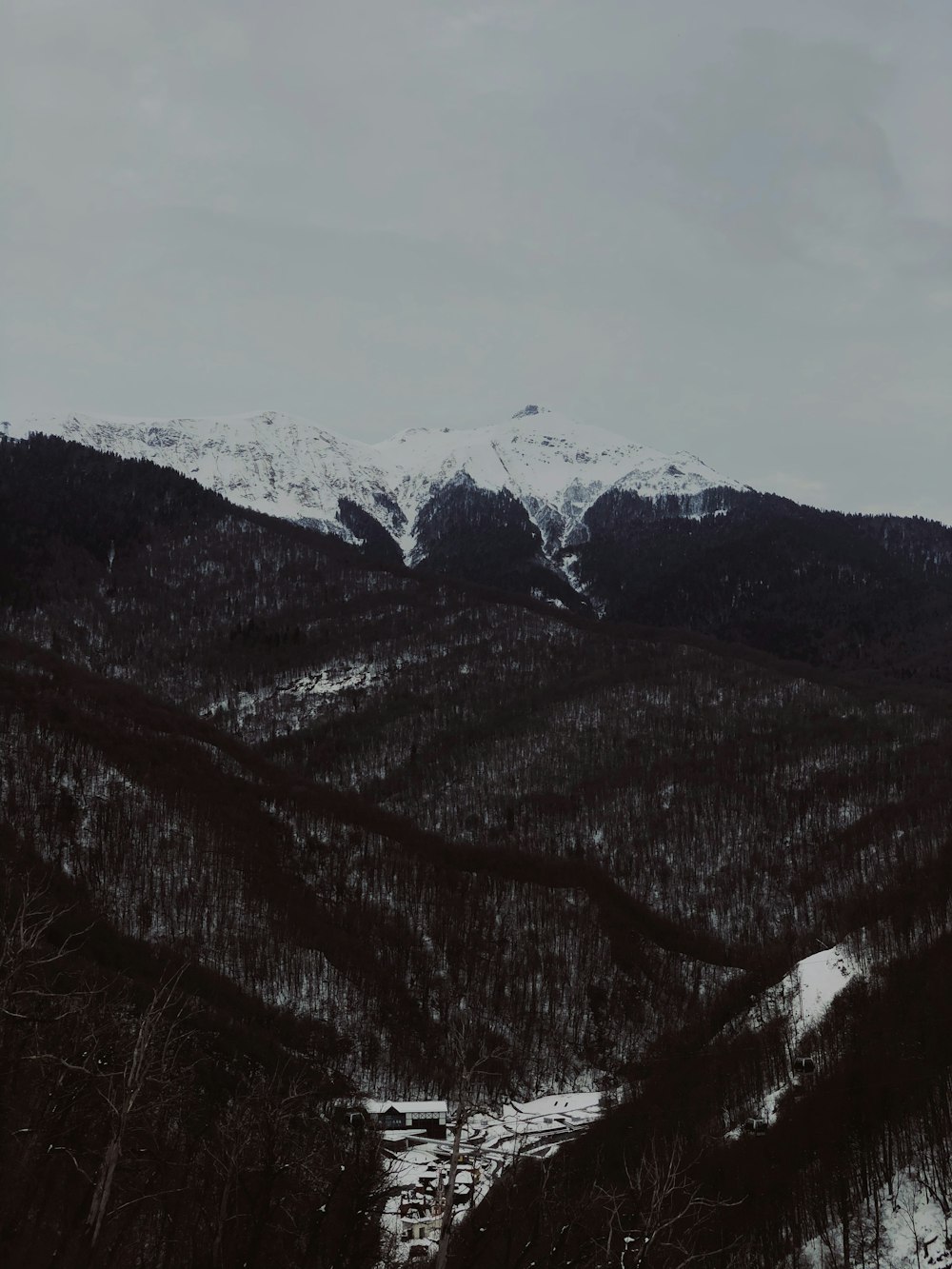 snow covered mountains during daytime