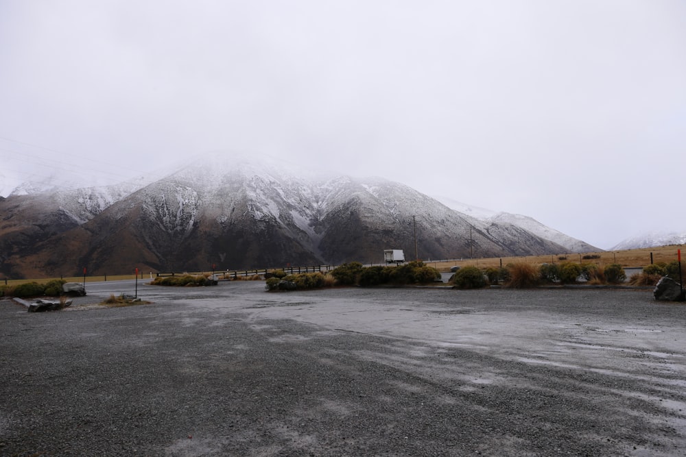 gray and white mountain under white sky during daytime