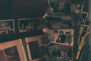 black and white picture frame