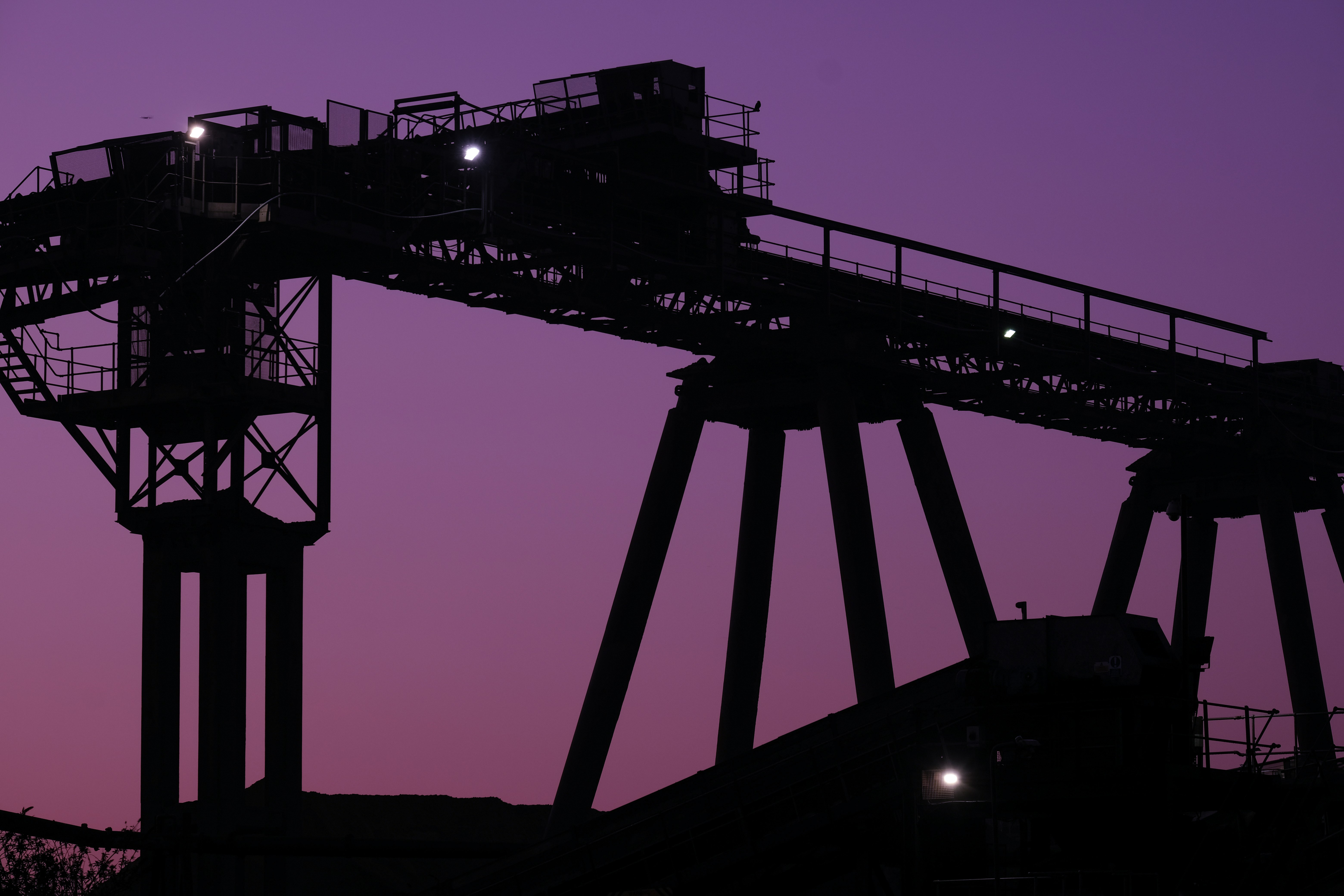 silhouette of tower during sunset