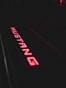 black and red UNK neon light