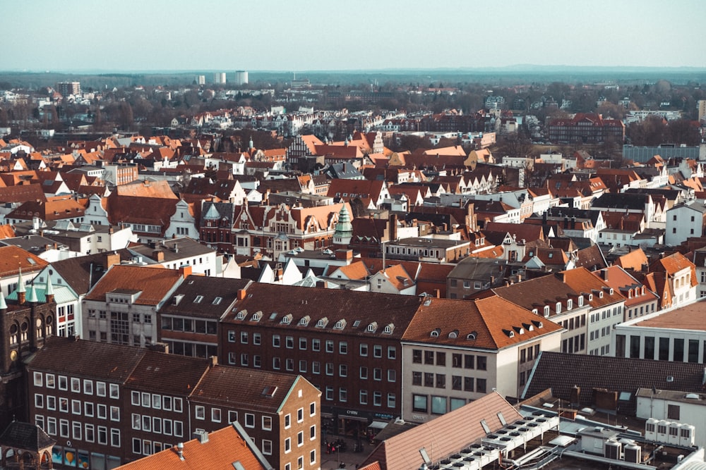 brown and white concrete houses during daytime