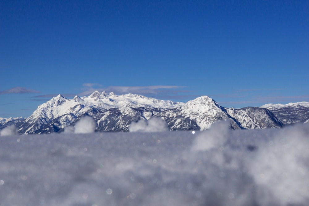 snow covered mountain under blue sky during daytime