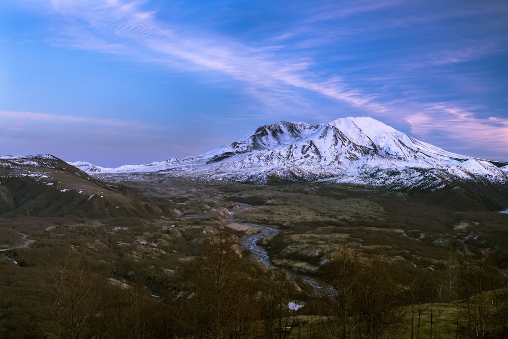 snow covered mountain under blue sky during daytime