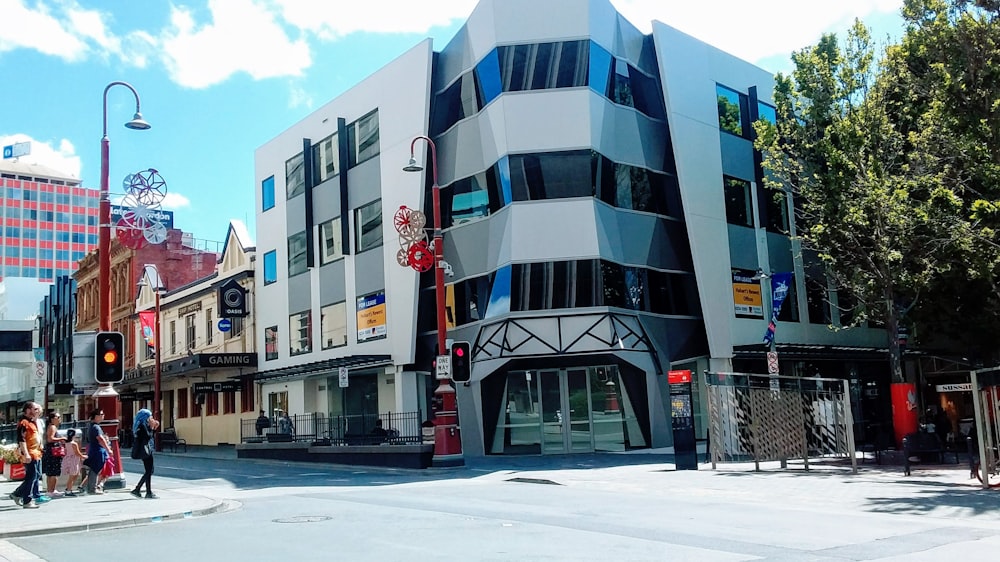 white and blue concrete building during daytime