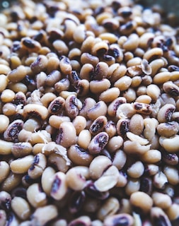 brown and black coffee beans